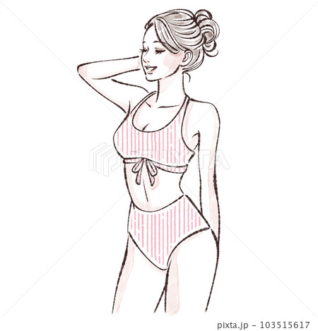 女性のイラスト素材 女性のイラスト素材 103515617