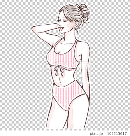 女性のイラスト素材 女性のイラスト素材 103515617
