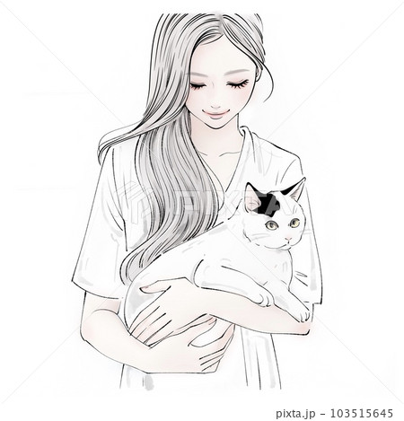 女性のイラスト素材 103515645