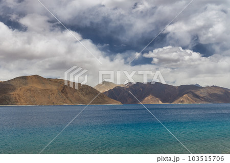 Pangong Lake is the highest saltwater lake in the world,Pangong Tso or Pangong Lake is an endorheic lake spanning eastern Ladakh and West Tibet situated at an elevation of 4,225 m , Ladakh, India, Pangong Lake is the highest saltwater lake in the world,Pangong Tso or Pangong Lake is an endorheic lake spanning eastern Ladakh and West Tibet situated at an elevation of 4,225 m , Ladakh, India, 103515706