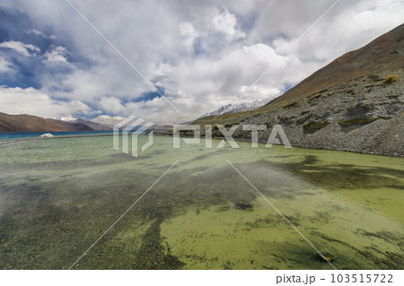 Pangong Lake is the highest saltwater lake in the world,Pangong Tso or Pangong Lake is an endorheic lake spanning eastern Ladakh and West Tibet situated at an elevation of 4,225 m , Ladakh, India, Pangong Lake is the highest saltwater lake in the world,Pangong Tso or Pangong Lake is an endorheic lake spanning eastern Ladakh and West Tibet situated at an elevation of 4,225 m , Ladakh, India, 103515722
