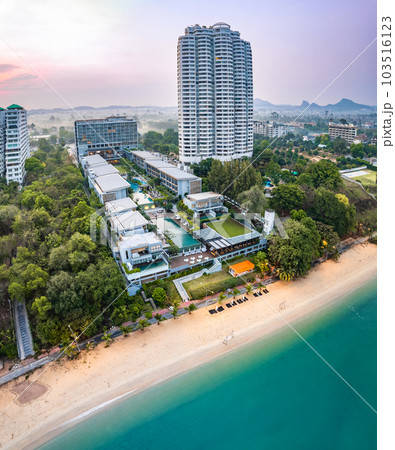 Aerial view of Na Jomtien, Pattaya City, Sattahip District, Chon Buri, Thailand Aerial view of Na Jomtien, Pattaya City, Sattahip District, Chon Buri, Thailand 103516123