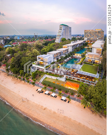 Aerial view of Na Jomtien, Pattaya City, Sattahip District, Chon Buri, Thailand Aerial view of Na Jomtien, Pattaya City, Sattahip District, Chon Buri, Thailand 103516234