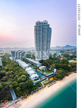 Aerial view of Na Jomtien, Pattaya City, Sattahip District, Chon Buri, Thailand 103516237