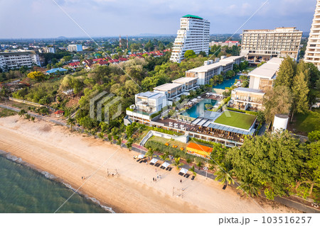 Aerial view of Na Jomtien, Pattaya City, Sattahip District, Chon Buri, Thailand 103516257