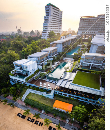 Aerial view of Na Jomtien, Pattaya City, Sattahip District, Chon Buri, Thailand Aerial view of Na Jomtien, Pattaya City, Sattahip District, Chon Buri, Thailand 103516357
