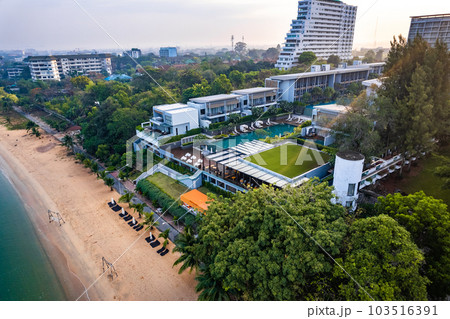 Aerial view of Na Jomtien, Pattaya City, Sattahip District, Chon Buri, Thailand Aerial view of Na Jomtien, Pattaya City, Sattahip District, Chon Buri, Thailand 103516391