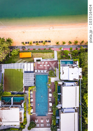 Aerial view of Na Jomtien, Pattaya City, Sattahip District, Chon Buri, Thailand 103516404