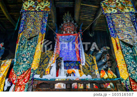 Thiksey Monastery,Thiksey Gompa, Leh Ladakh, Jammu,Kashmir, India 103516507