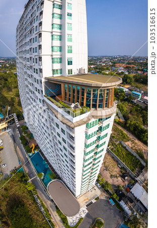Aerial view of Sukhumvit Road in North Pattaya Naklua, Bang Lamung District, Chon Buri, Thailand Aerial view of Sukhumvit Road in North Pattaya Naklua, Bang Lamung District, Chon Buri, Thailand 103516615