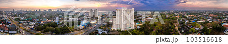 Aerial view of Sukhumvit Road in North Pattaya Naklua, Bang Lamung District, Chon Buri, Thailand Aerial view of Sukhumvit Road in North Pattaya Naklua, Bang Lamung District, Chon Buri, Thailand 103516618
