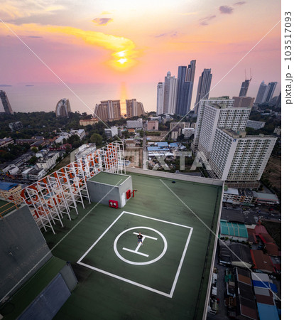 Aerial view of Pattaya, Bang Lamung District, Chon Buri, Thailand 103517093
