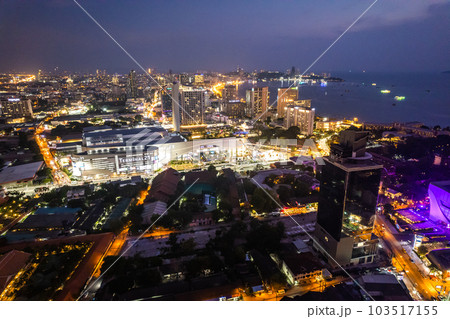 Aerial view of Pattaya, Bang Lamung District, Chon Buri, Thailand Aerial view of Pattaya, Bang Lamung District, Chon Buri, Thailand 103517155