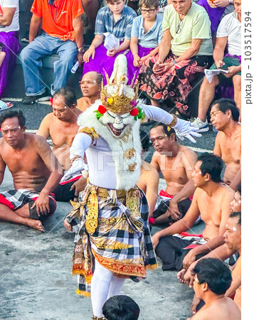 Traditional Balinese Kecak Dance in Uluwatu temple, Bali, Indonesia Traditional Balinese Kecak Dance in Uluwatu temple, Bali, Indonesia 103517594