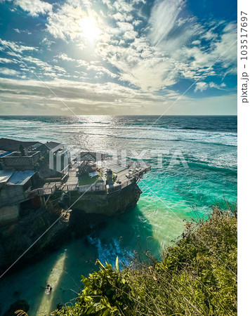 Blue Point Beach Ungasan, Pantai Suluban in Uluwatu Beach, Bali, Indonesia 103517697