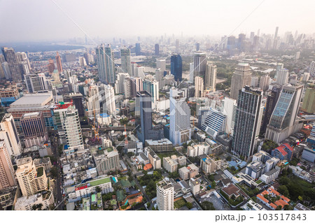 Aerial view of Watthana district in Bangkok, Thailand 103517843