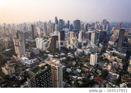 Aerial view of Watthana district in Bangkok, Thailand 103517851