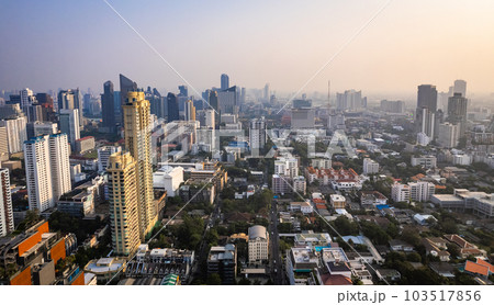 Aerial view of Watthana district in Bangkok, Thailand 103517856