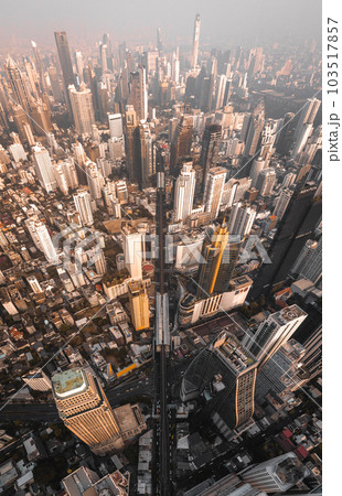 Aerial view of Asoke district in Bangkok, Thailand 103517857
