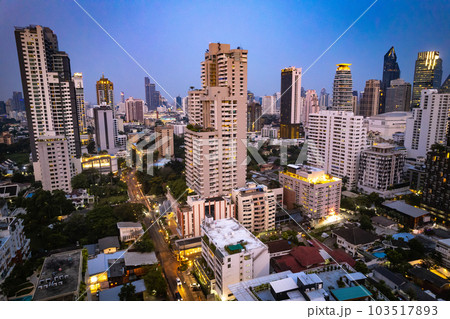 Aerial view of Watthana district in Bangkok, Thailand 103517893