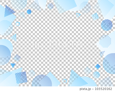 Blue circle, triangle and square shape frames Blue circle, triangle and square shape frames 103520162