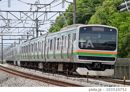 高崎線　本庄ー岡部　JR東日本　E231系1000番台　K-07編成（国府津） 103520752