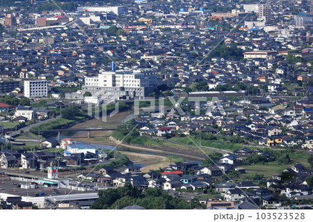 高所から見る姶良市の街並み 高所から見る姶良市の街並み 103523528