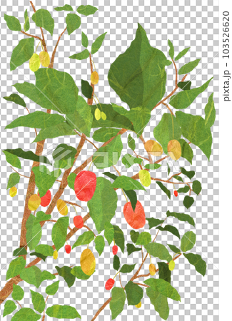 Gummy tree illustration full of fruit Gummy tree illustration full of fruit 103526620