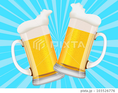 夏の風物詩の生ビール 103526776