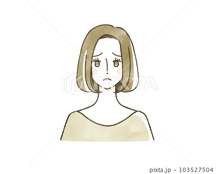 困っている女性 困っている女性 103527504