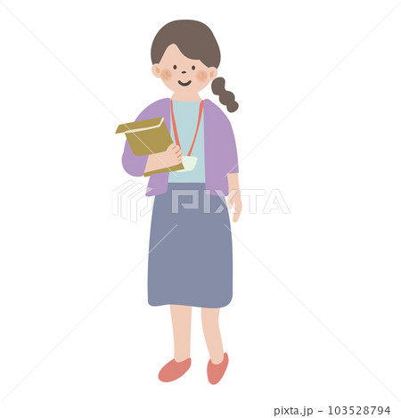 書類を持っている女性 103528794