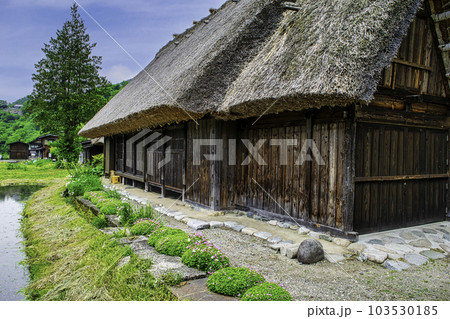 岐阜県　白川郷合掌造り集落　合掌造り民家　世界遺産 103530185