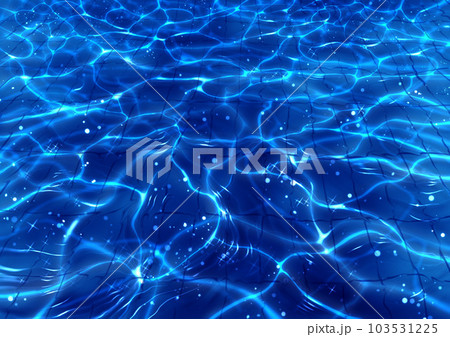 プール 夏 水面 ゆらめく キラキラ 暗め プール 夏 水面 ゆらめく キラキラ 暗め 103531225