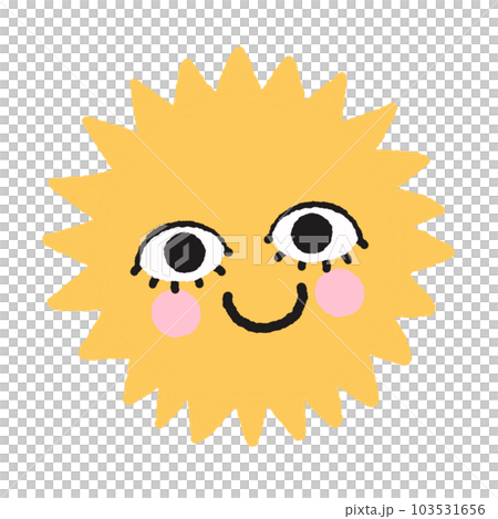 Yellow sun graphic elements 103531656