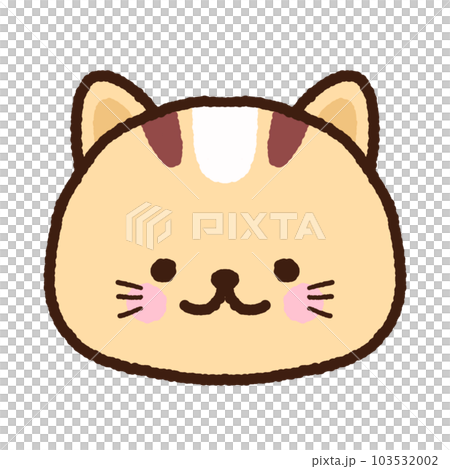 Cat face character graphic elements 103532002