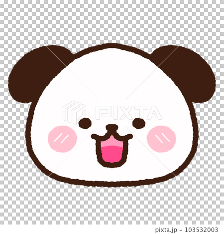 Dog face character graphic elments 103532003