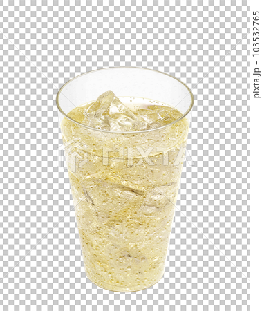 グラス ジンジャエール イラスト リアル 103532765