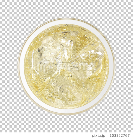 Illustration real of jasmine tea in a glass Illustration real of jasmine tea in a glass 103532767