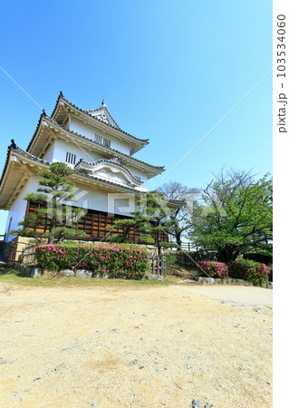 【香川県】葉桜とツツジ咲く春の丸亀城(現存天守と石垣の名城) 【香川県】葉桜とツツジ咲く春の丸亀城(現存天守と石垣の名城) 103534060