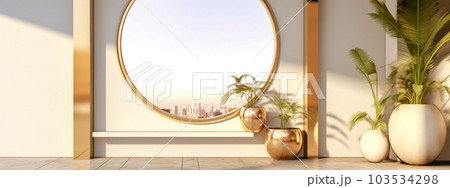 vr metaverse, virtual digital reality, concept of the future of games, banner with copy space, made with Generative AI 103534298