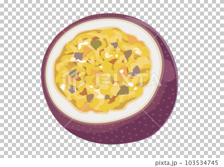 切開的百香果圖解 103534745