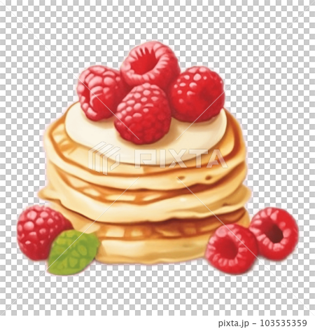 Raspberry Pancakes 103535359