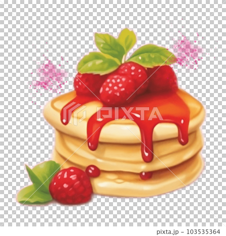 Raspberry Pancakes 103535364