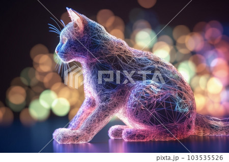 猫のイラスト,Generative AI AI画像 103535526