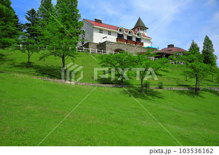 【兵庫県】新緑の神戸市立六甲山牧場（牧場夢工房） 103536162
