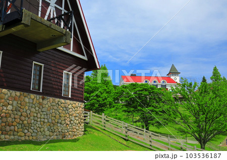 【兵庫県】新緑の神戸市立六甲山牧場（牧場夢工房） 103536187