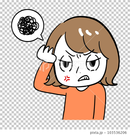 イライラする女性 103536206