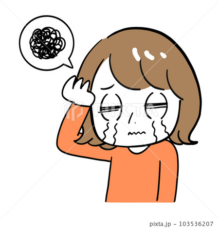 泣いている女性の絵 泣いている女性の絵