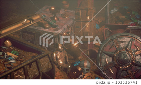 Closeup on treasure and luxury vintage accessories 103536741