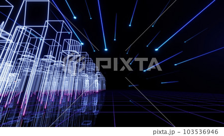 3d hologram mega city technology abstract neon light background, empty space scene, spotlight, dark night, virtual reality, cyber futuristic sci-fi background, street floor studio for mock up. c 3d hologram mega city technology abstract neon light background, empty space scene, spotlight, dark night, virtual reality, cyber futuristic sci-fi background, street floor studio for mock up. c 103536946